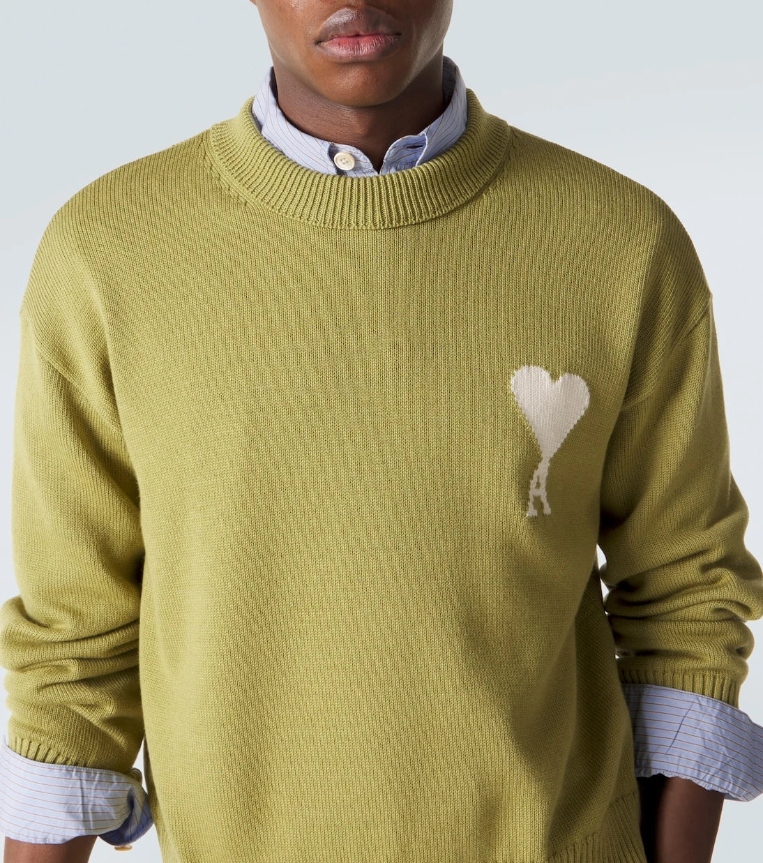 Ami Paris - Ami de Cœur wool and cotton sweater
