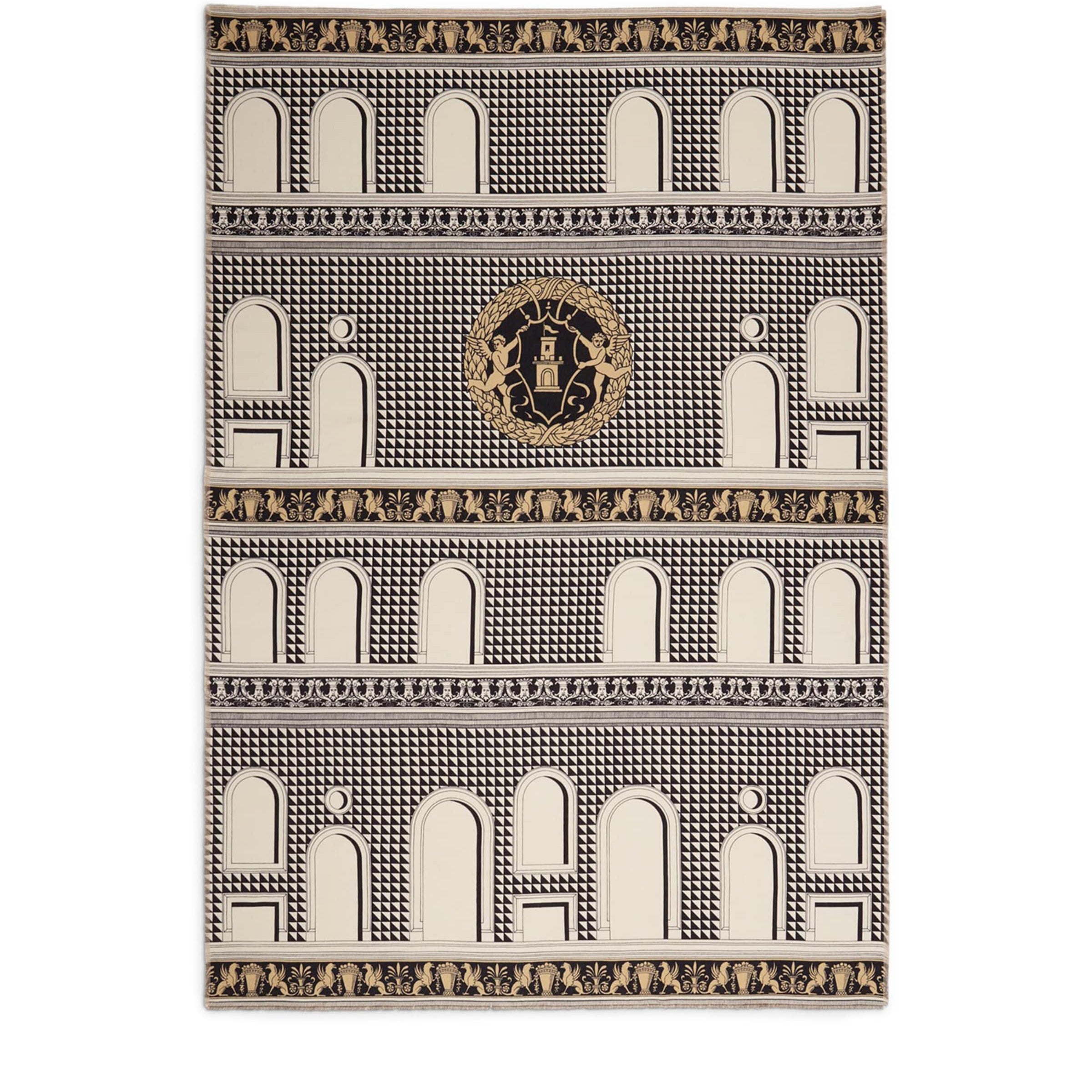 Fornasetti Plaid Facciata Throw (140cm x 200cm)
