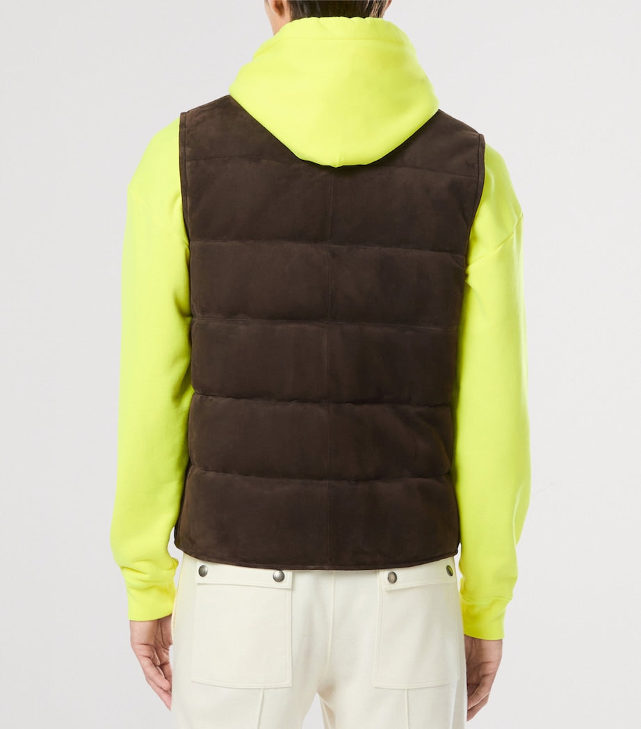 Brown Lamb Leather Gilet