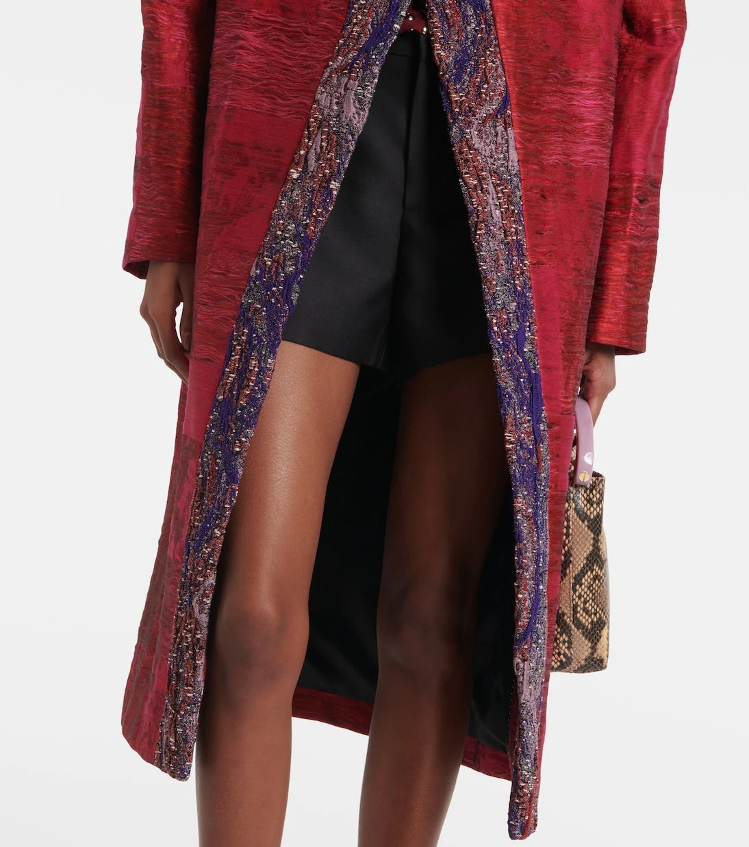 Dries Van Noten - معطف جاكار من مزيج القطن