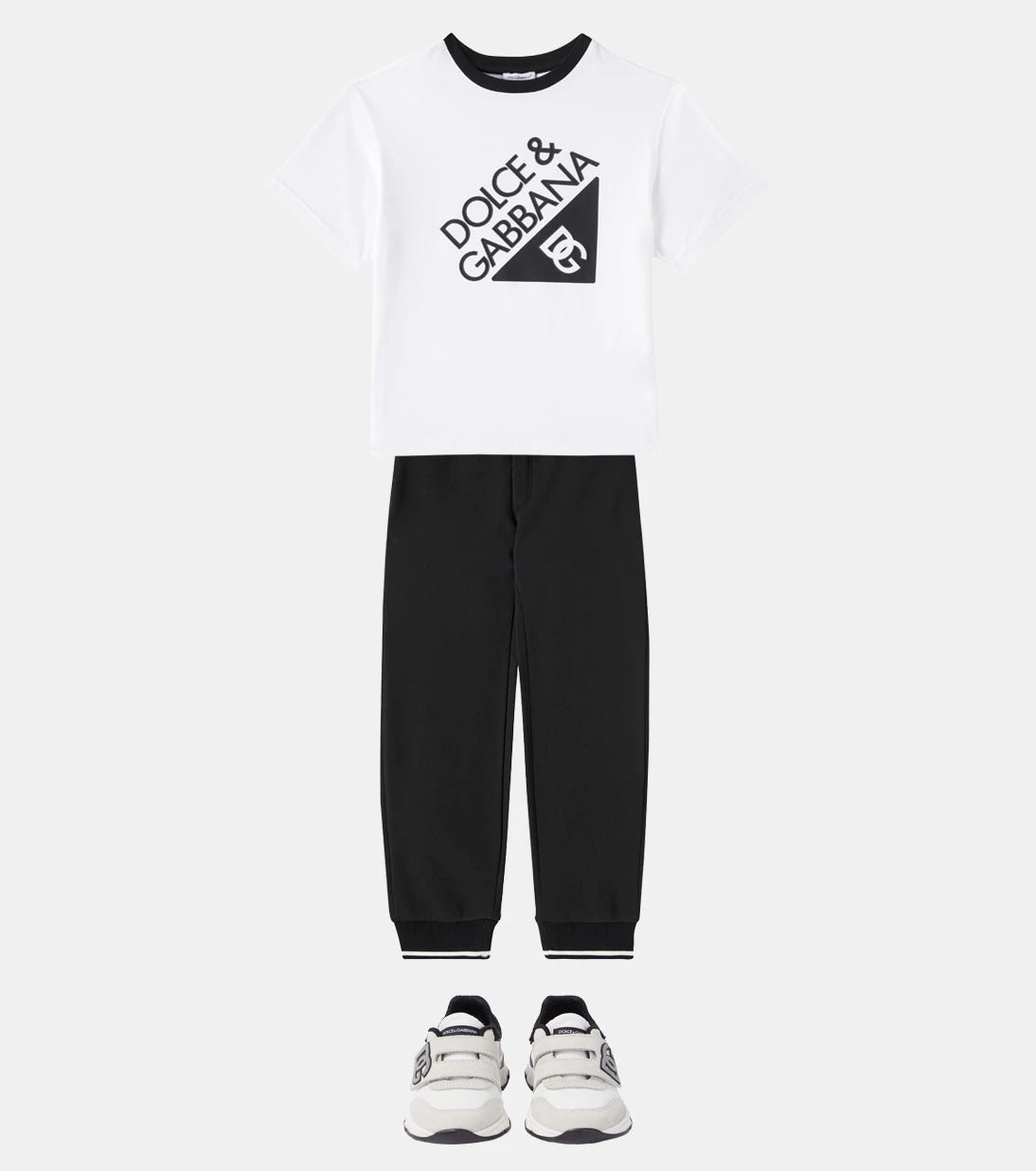 Dolce&Gabbana Kids - DG cotton jersey sweatpants