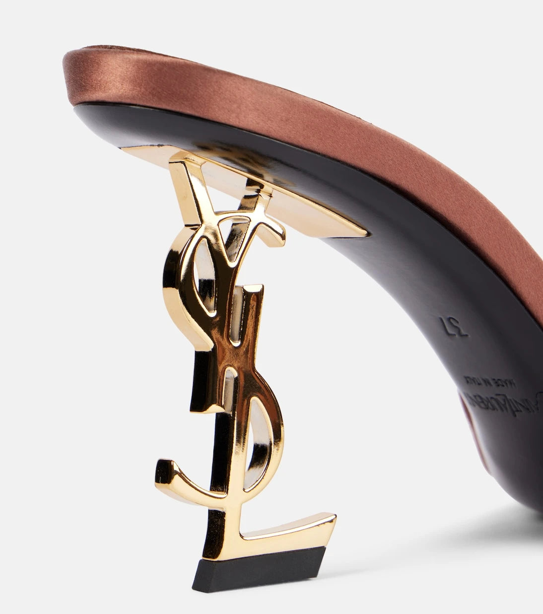 Saint Laurent - Opyum 85 satin mules