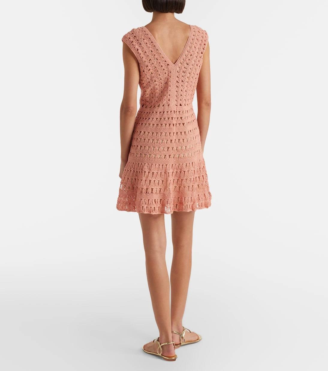 Anna Kosturova - Jennifer crochet cotton minidress
