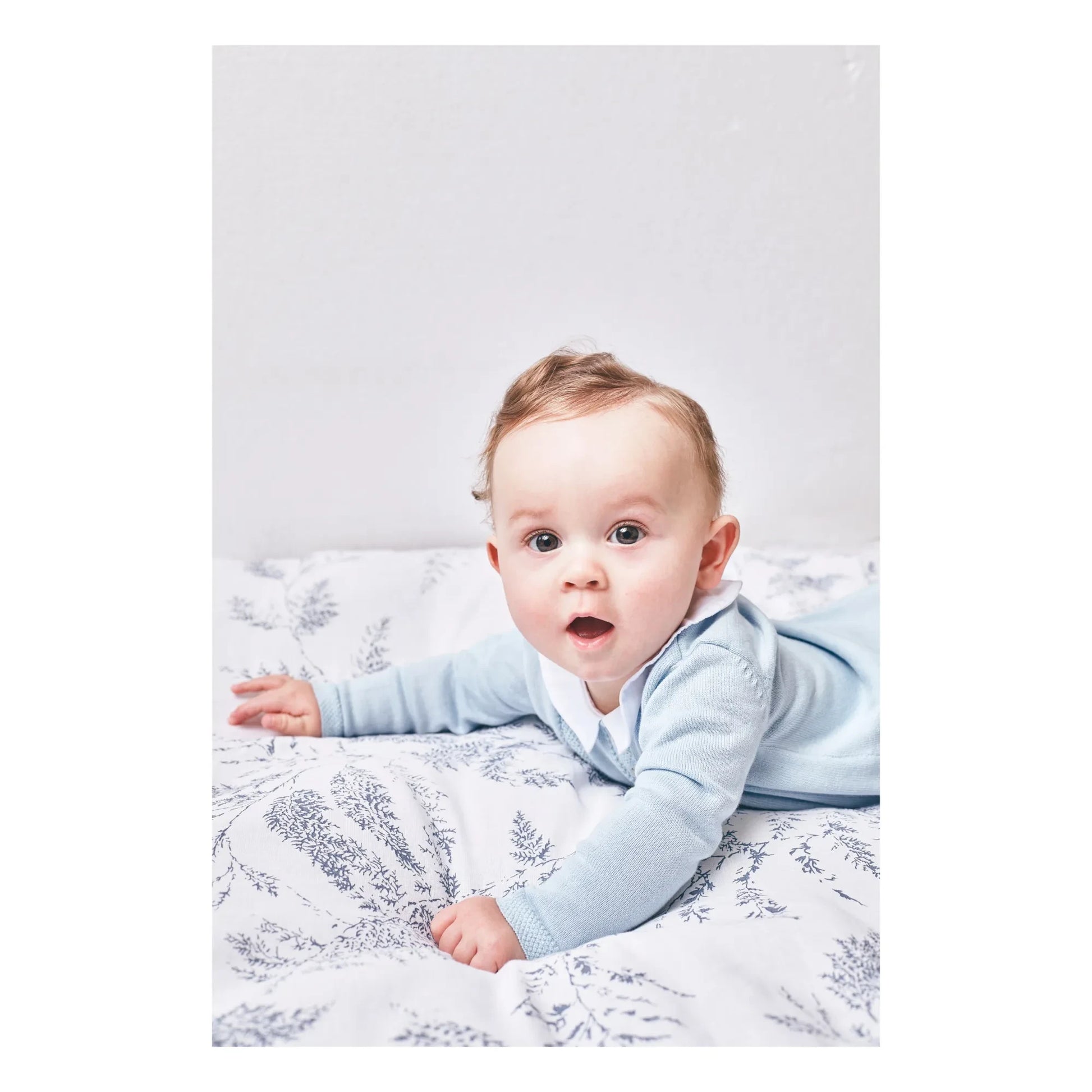 Tartine et Chocolat - Leaf-Print Blanket | Grey