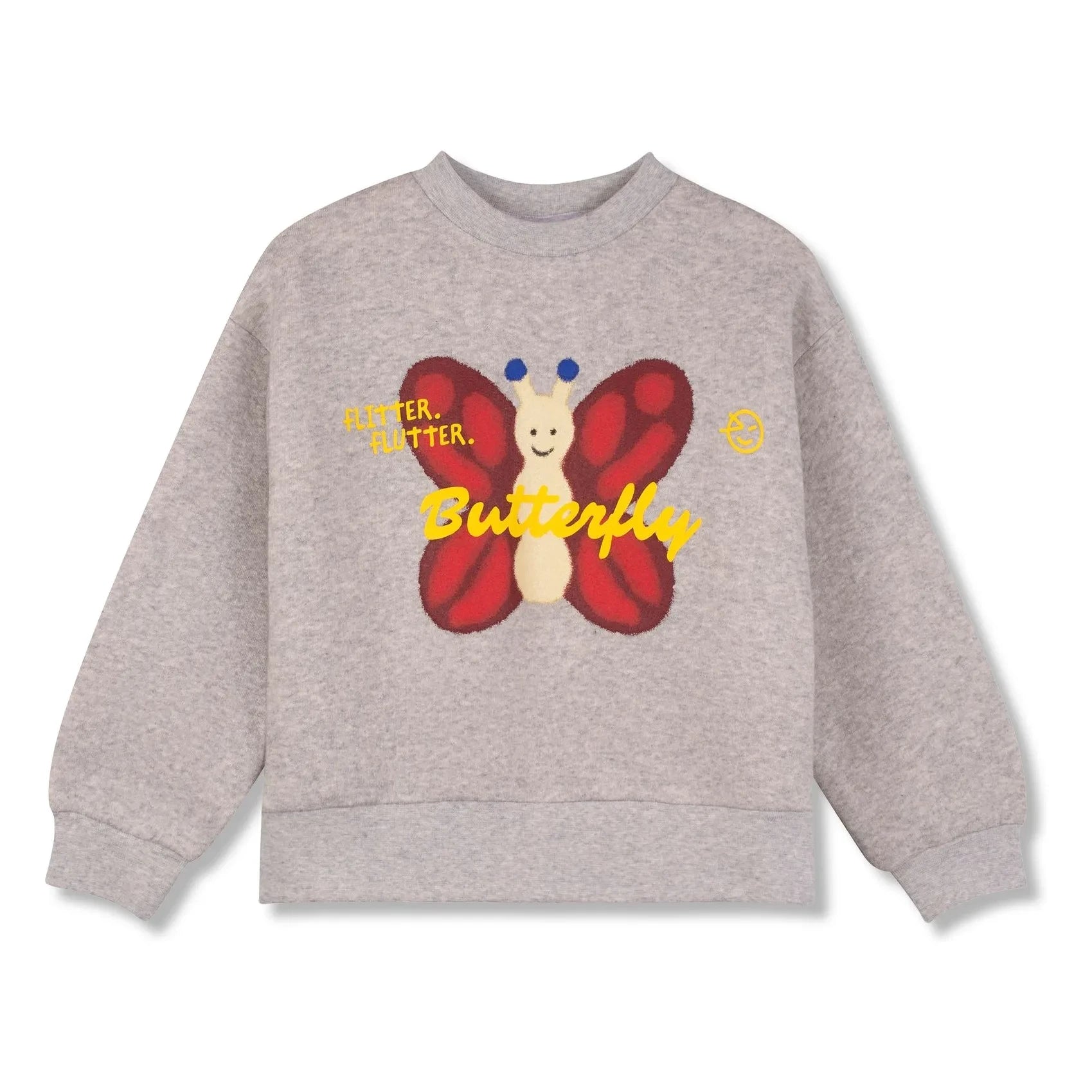 Wynken - Butterfly sweatshirt | Heather grey