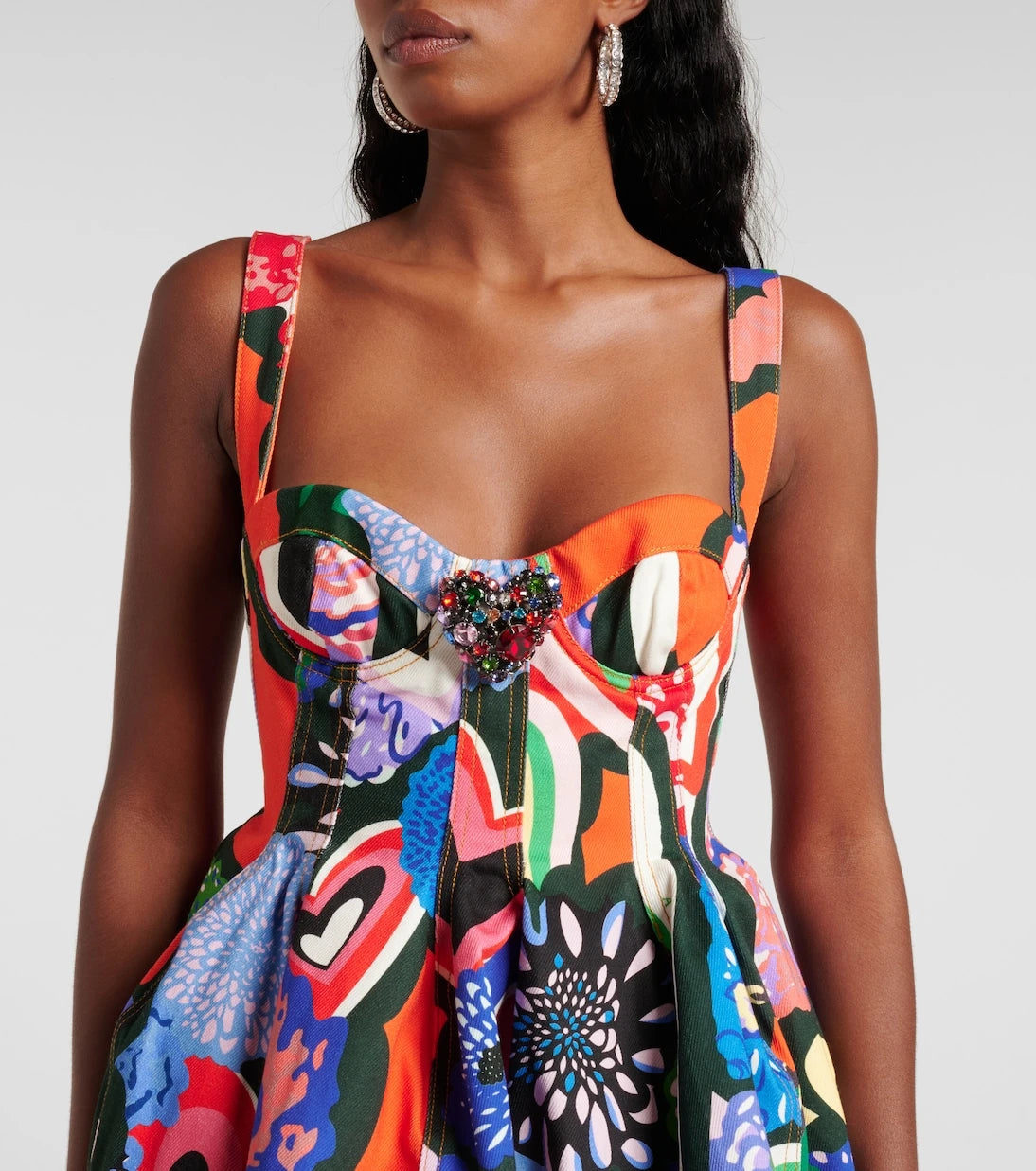 Area - Printed cotton minidress