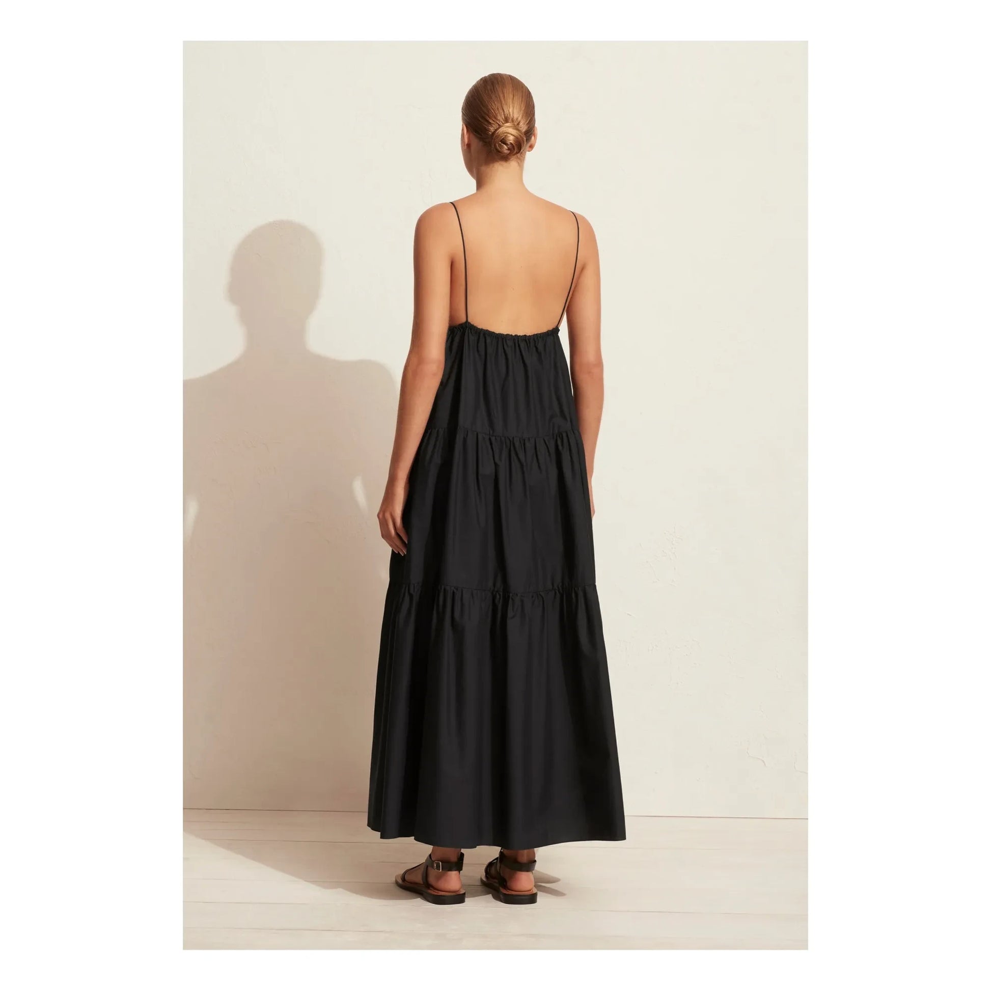 Matteau - Triangle Tiered Dress | Black