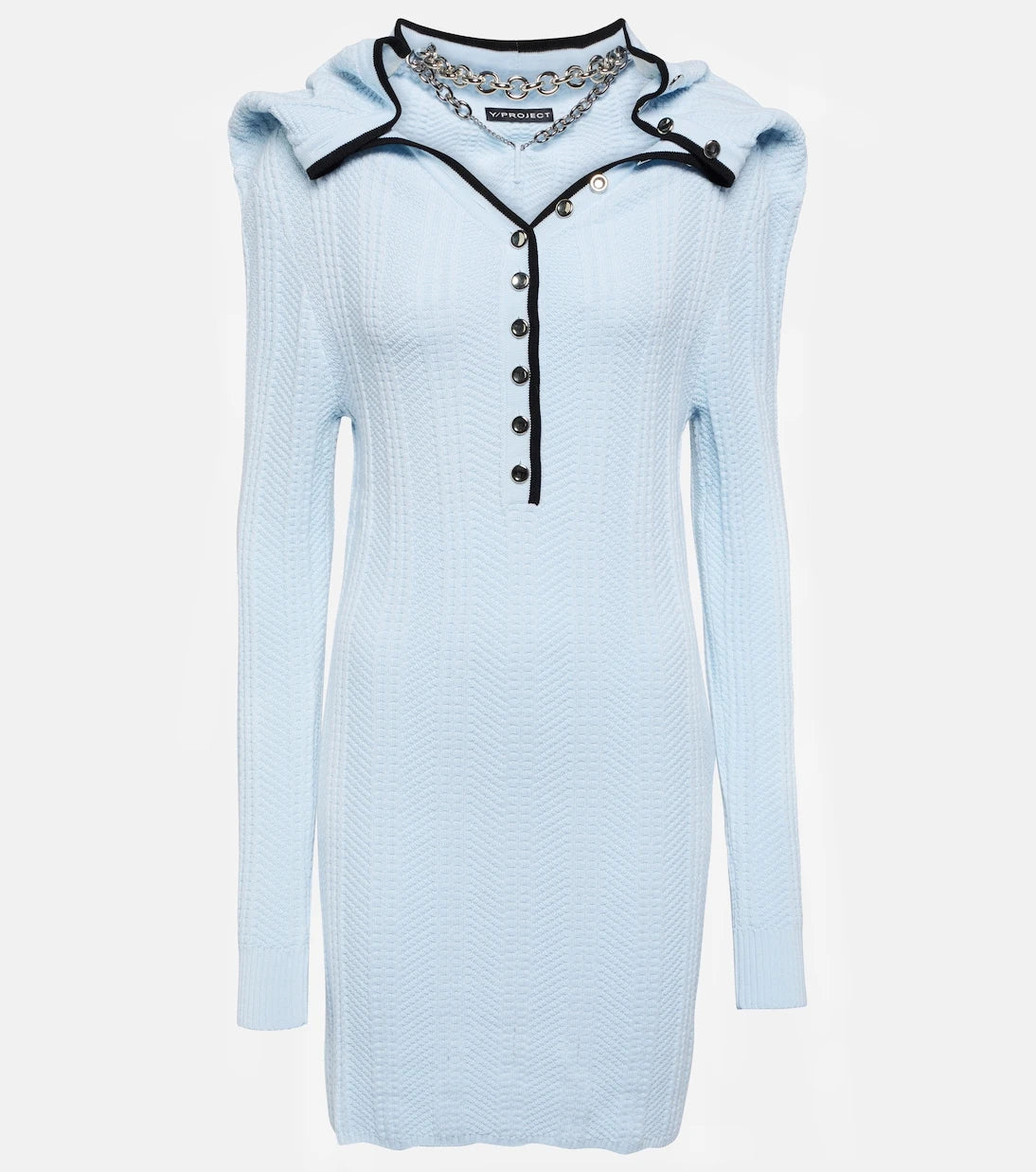 Y/Project - Chain-embellished wool minidress