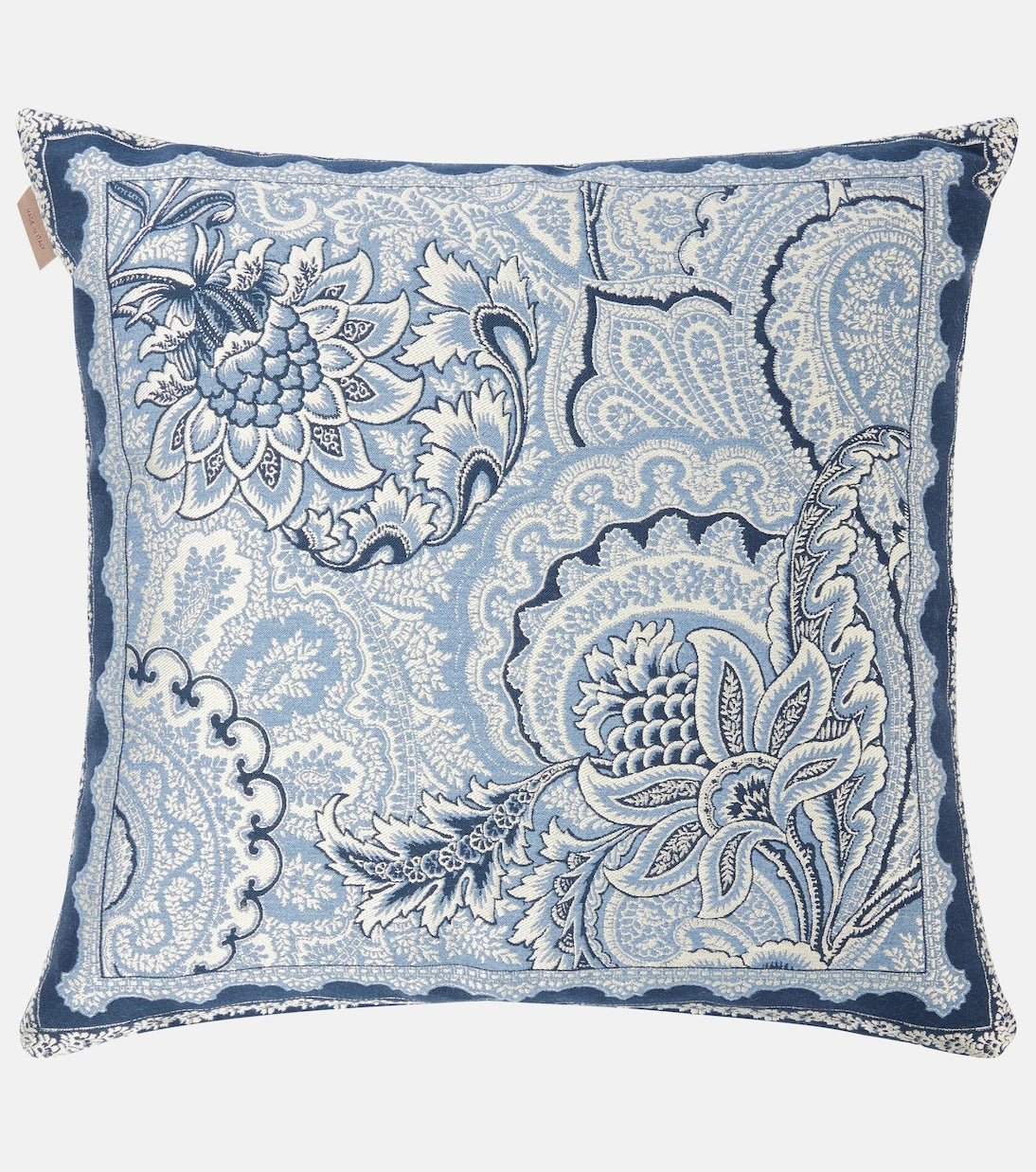 Etro - Bloom embroidered cotton-blend cushion