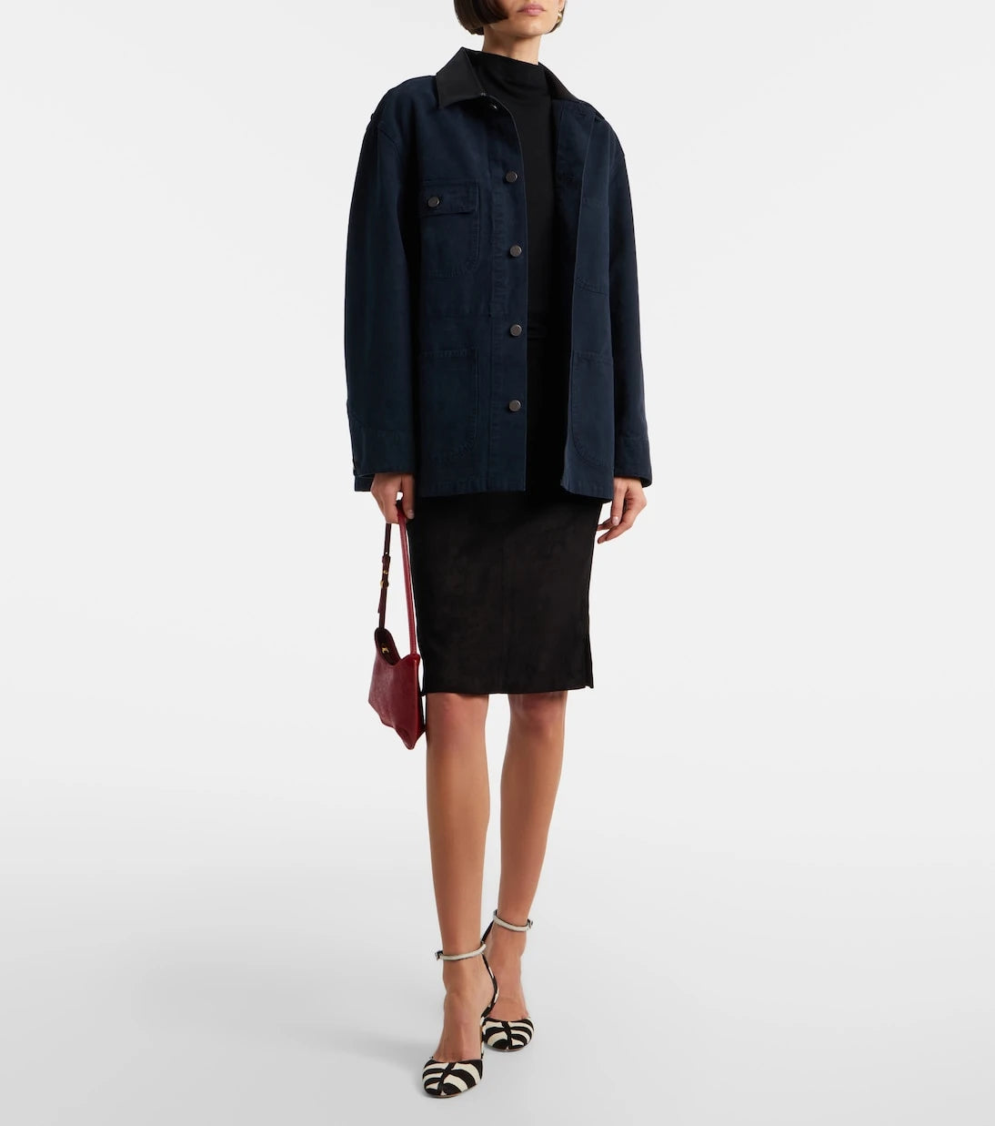 Stouls - Gin suede midi skirt