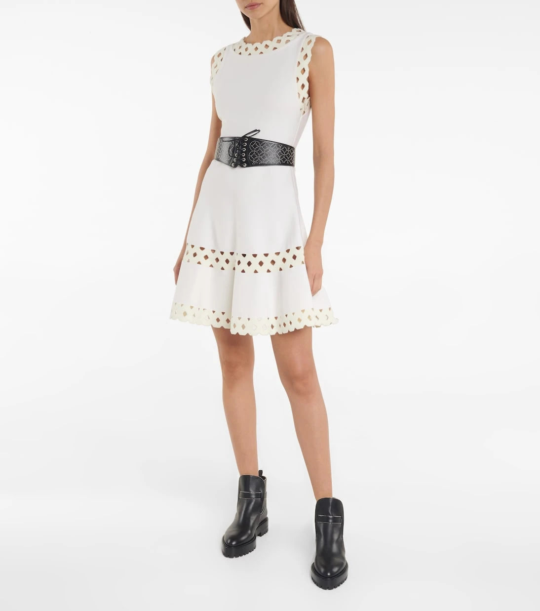 Alaïa - Vienne wool-blend minidress