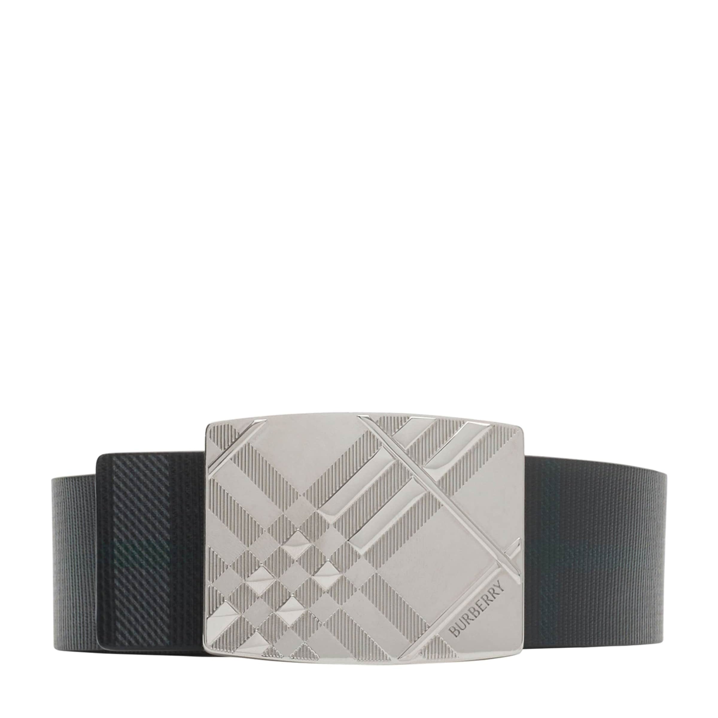 Burberry Leather Check Reversible Belt