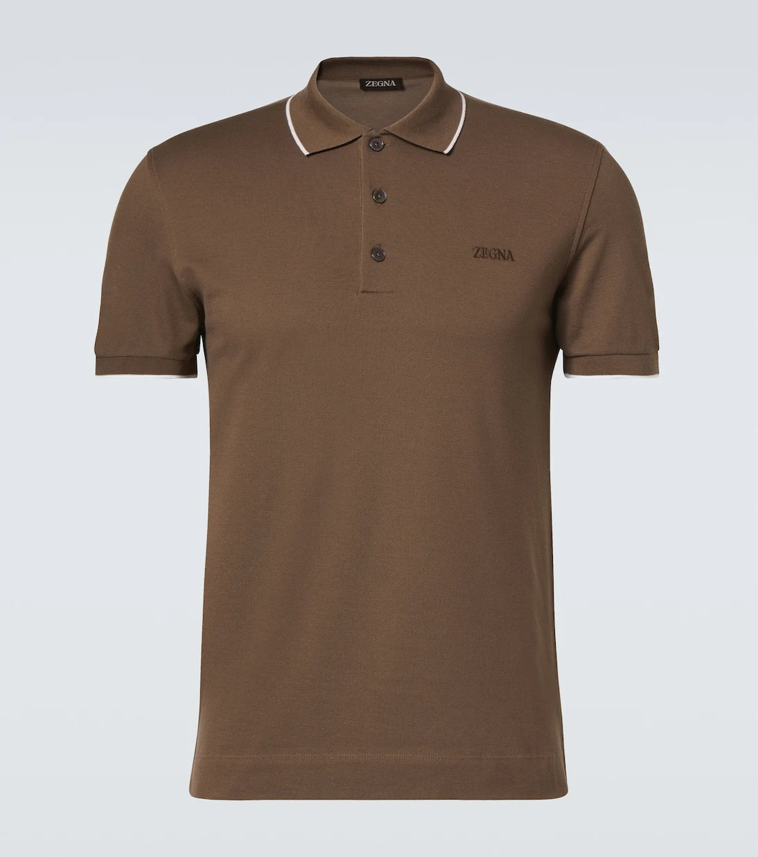 Zegna - Cotton-blend polo shirt