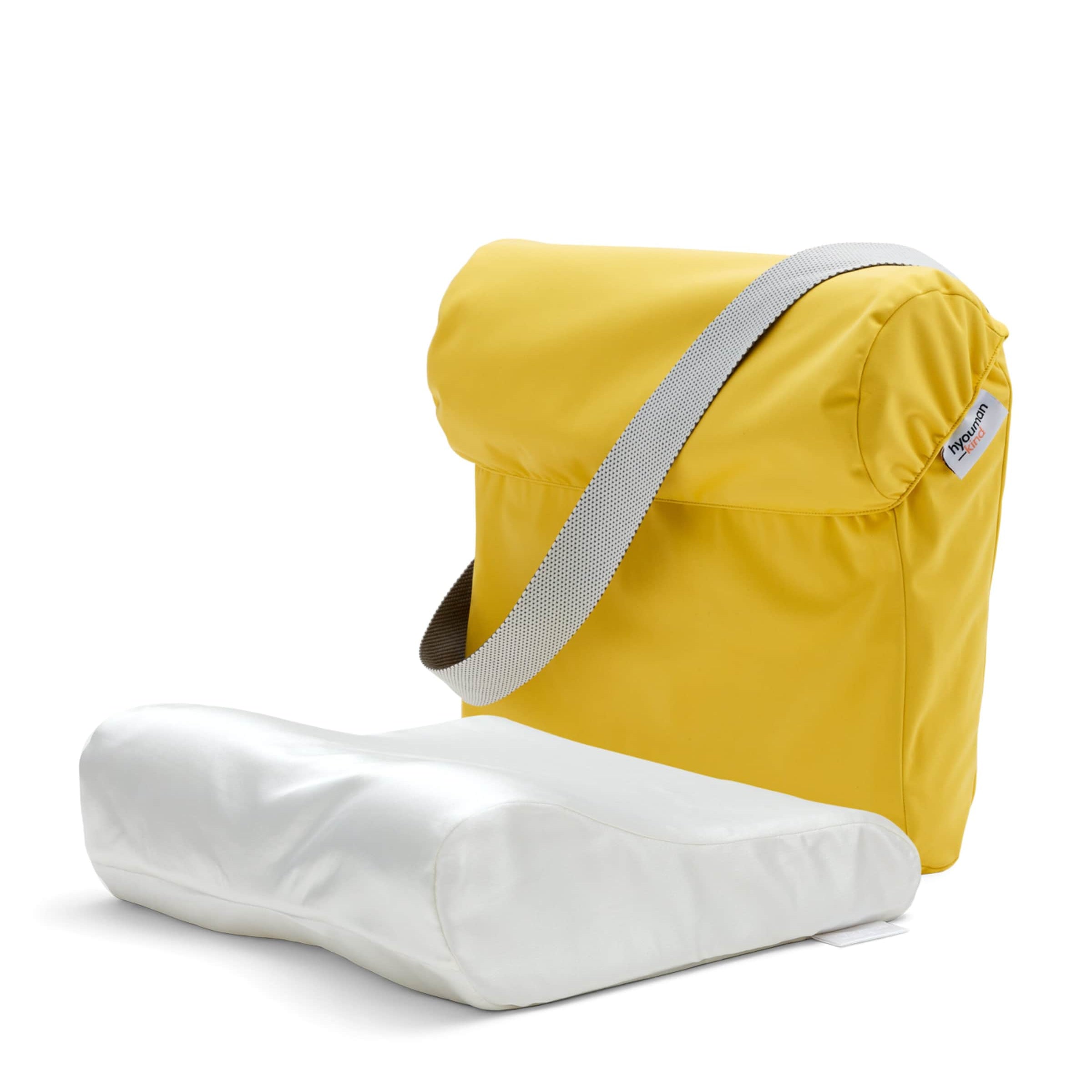 HYOUMANKIND Go Pillow with Silk Pillowcase (34cm x 32cm)