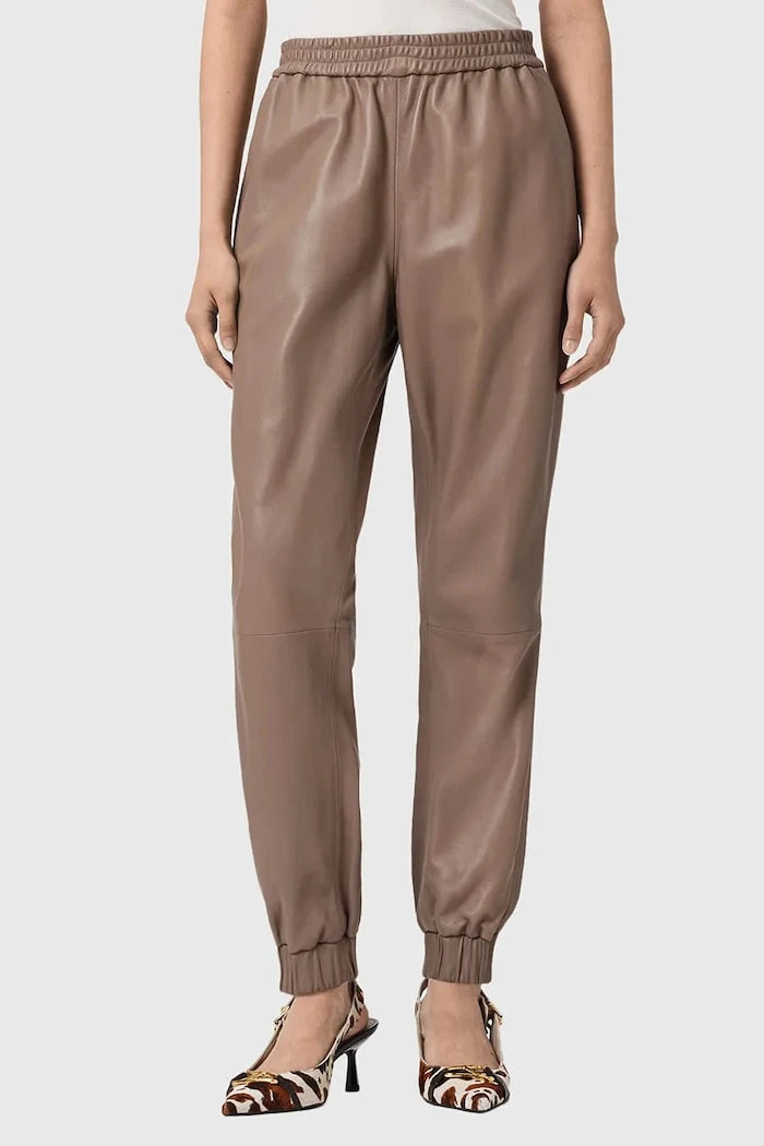 Кожен панталон AllSaints JEN