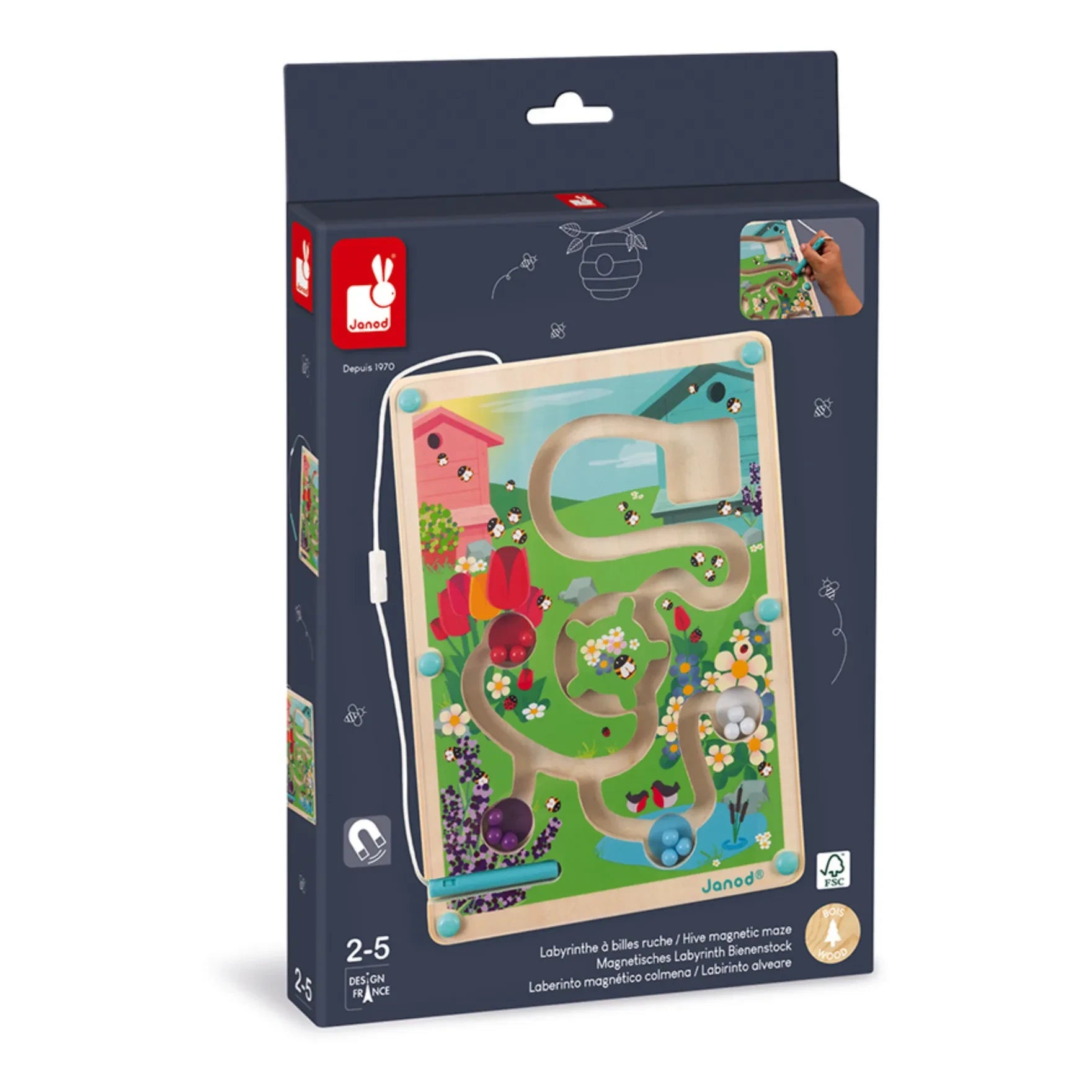 Janod - Marble Maze - Beehive