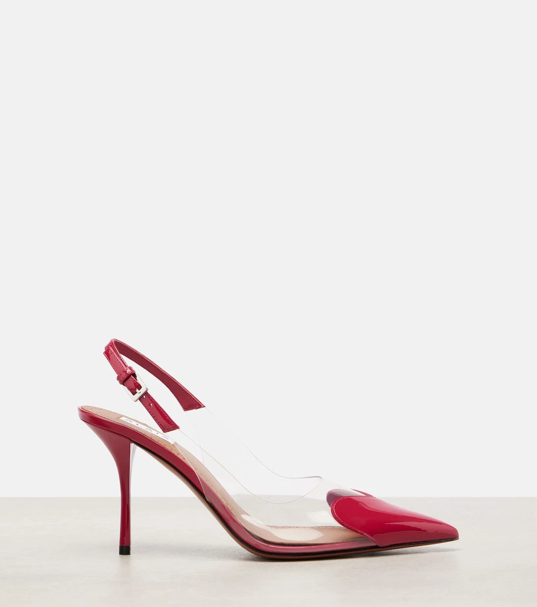 Alaïa - Le Cœur 90 patent leather slingback pumps