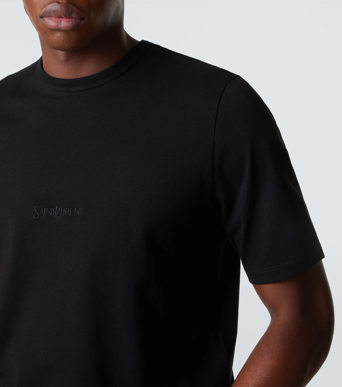 Saint Laurent - Logo cotton jersey T-shirt