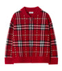 Burberry Kids Wool Check Bomber Jacket (3-12 Years)