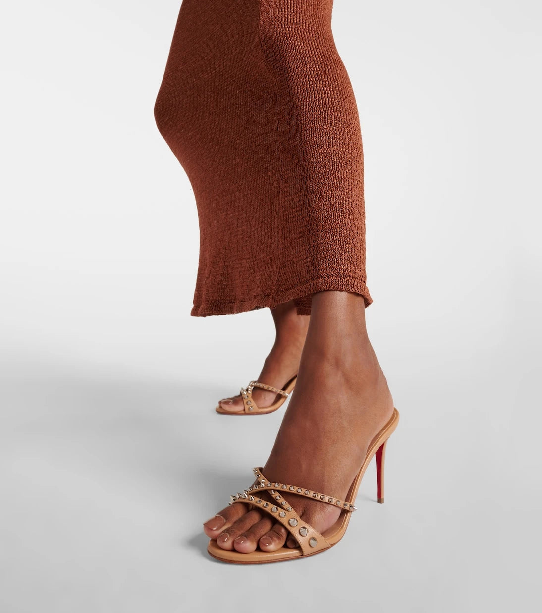 Christian Louboutin - Tatoosh 85 spiked leather mules
