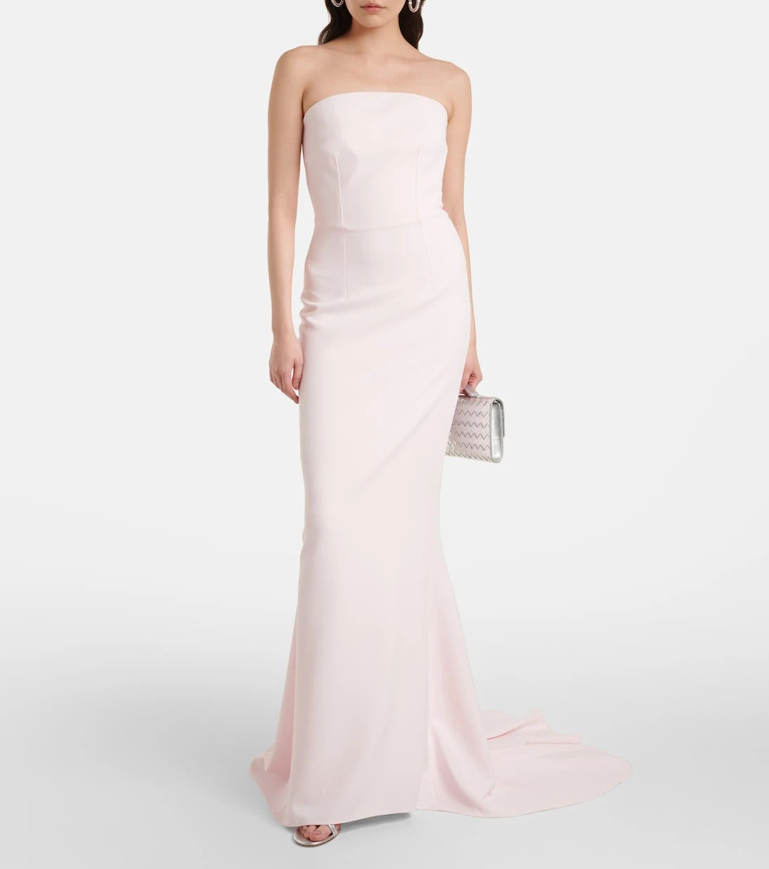 Safiyaa - Sofie embellished crêpe bustier gown