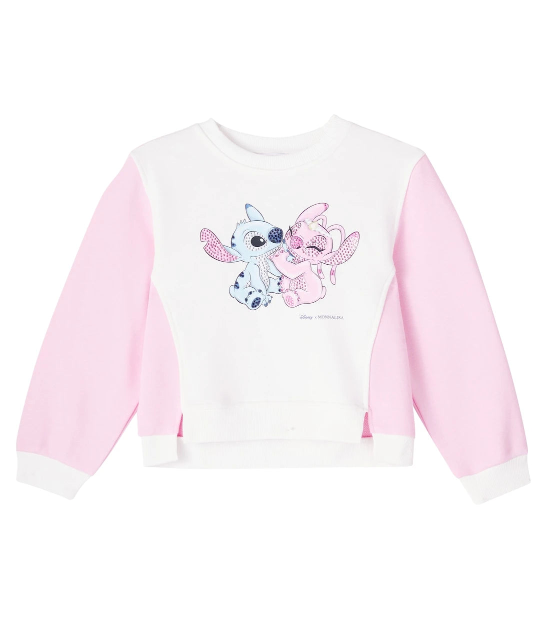 Monnalisa - x Disney® Stitch cotton-blend sweatshirt