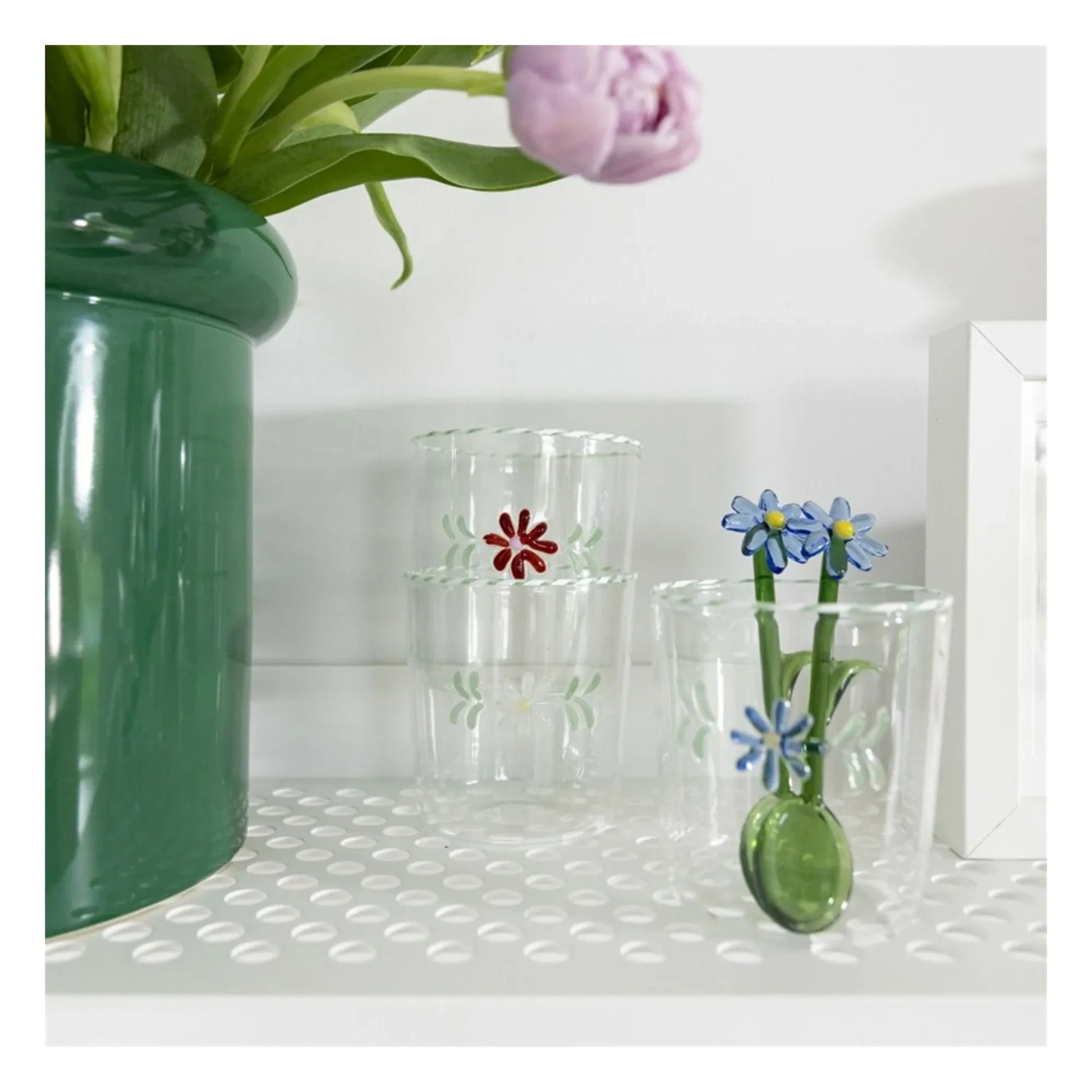 &Klevering - Spoons Flora - Set of 2 | Blue