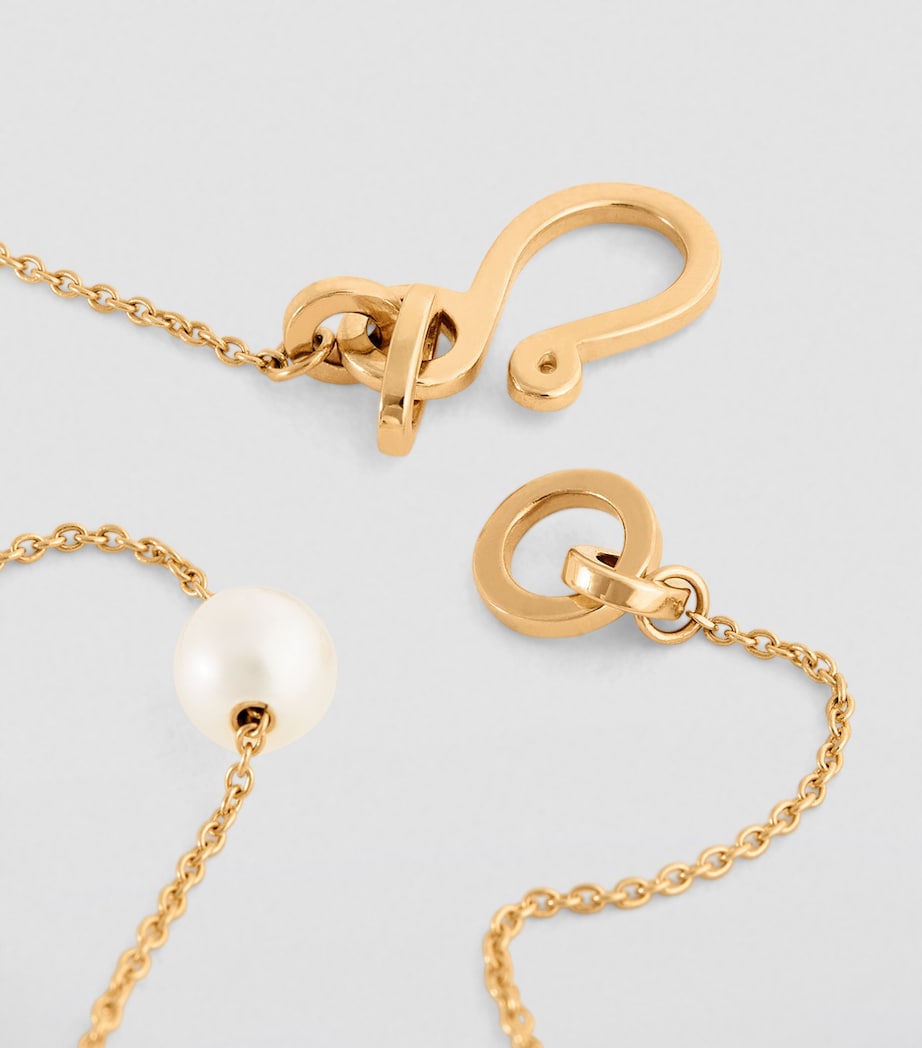 Sophie Bille Brahe Yellow Gold and Pearl Stella Bracelet