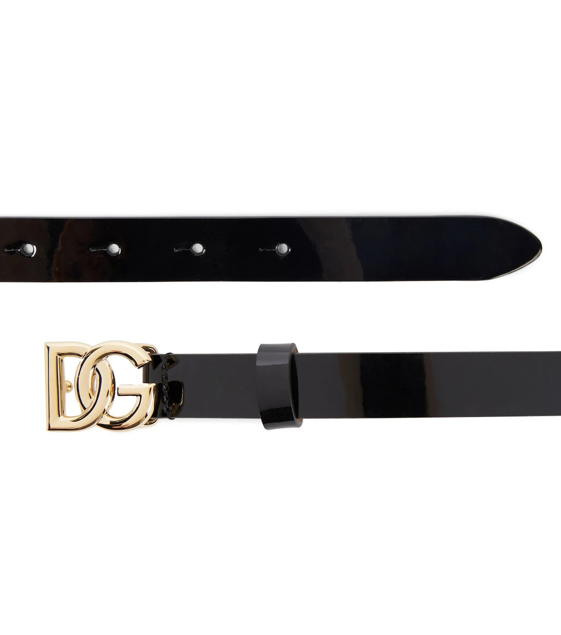 Dolce&Gabbana Kids - DG patent leather belt