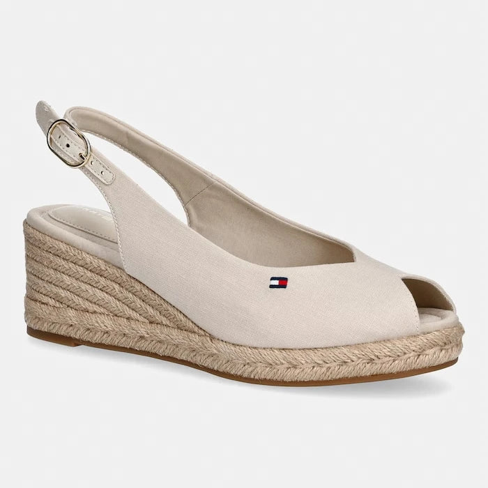 Tommy Hilfiger Kadın Mid Wedge Espad Slingback Platform Sandalet