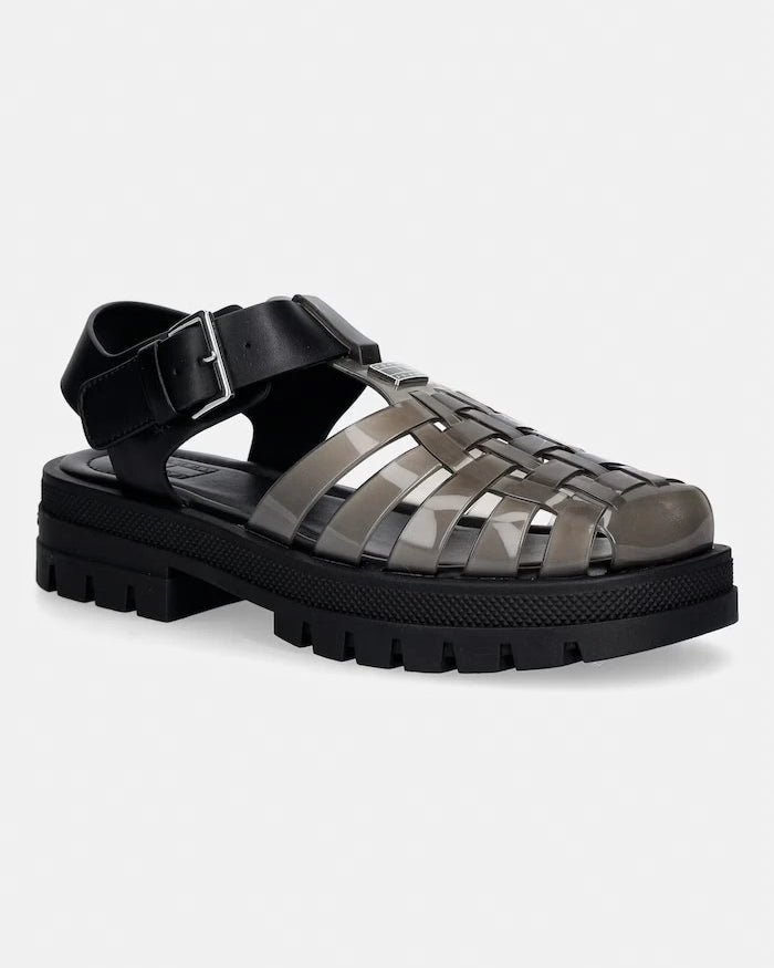 Tommy Jeans açık topuklu sandalet ayakkabı kadın TJW JELLY FISHERMAN SANDAL