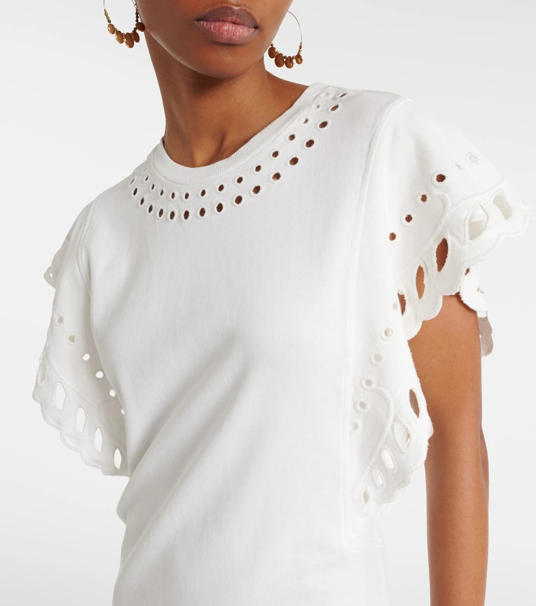 Marant Etoile - Orlane embroidered cotton minidress
