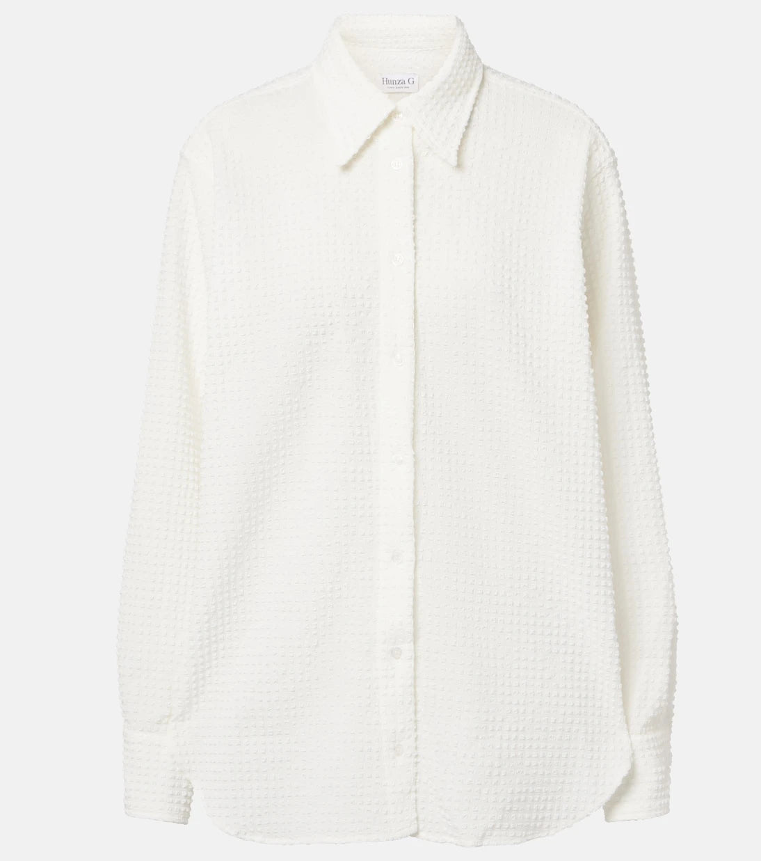 Hunza G - Resort oversized seersucker shirt