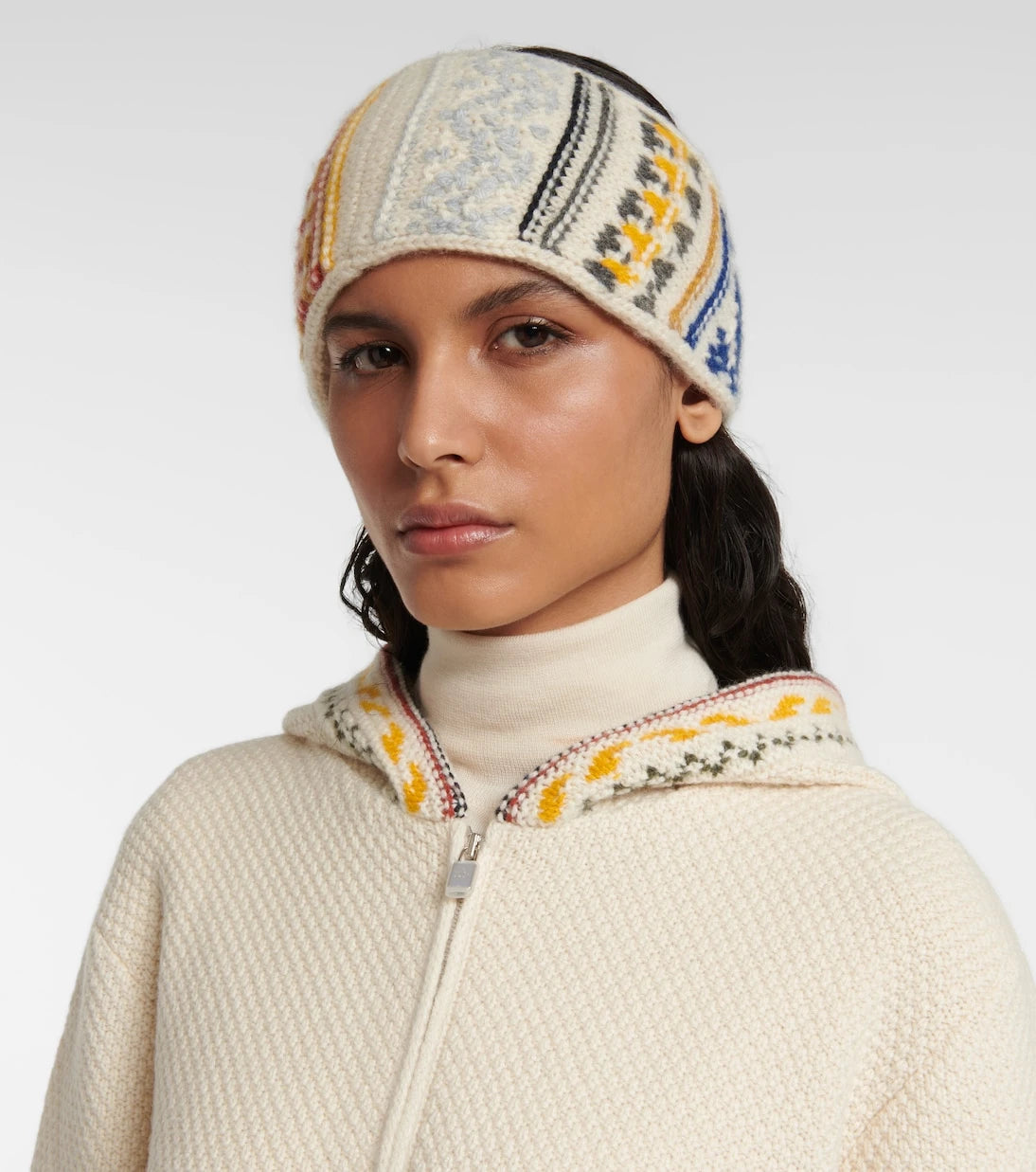 Loro Piana - Bernina jacquard cashmere headband