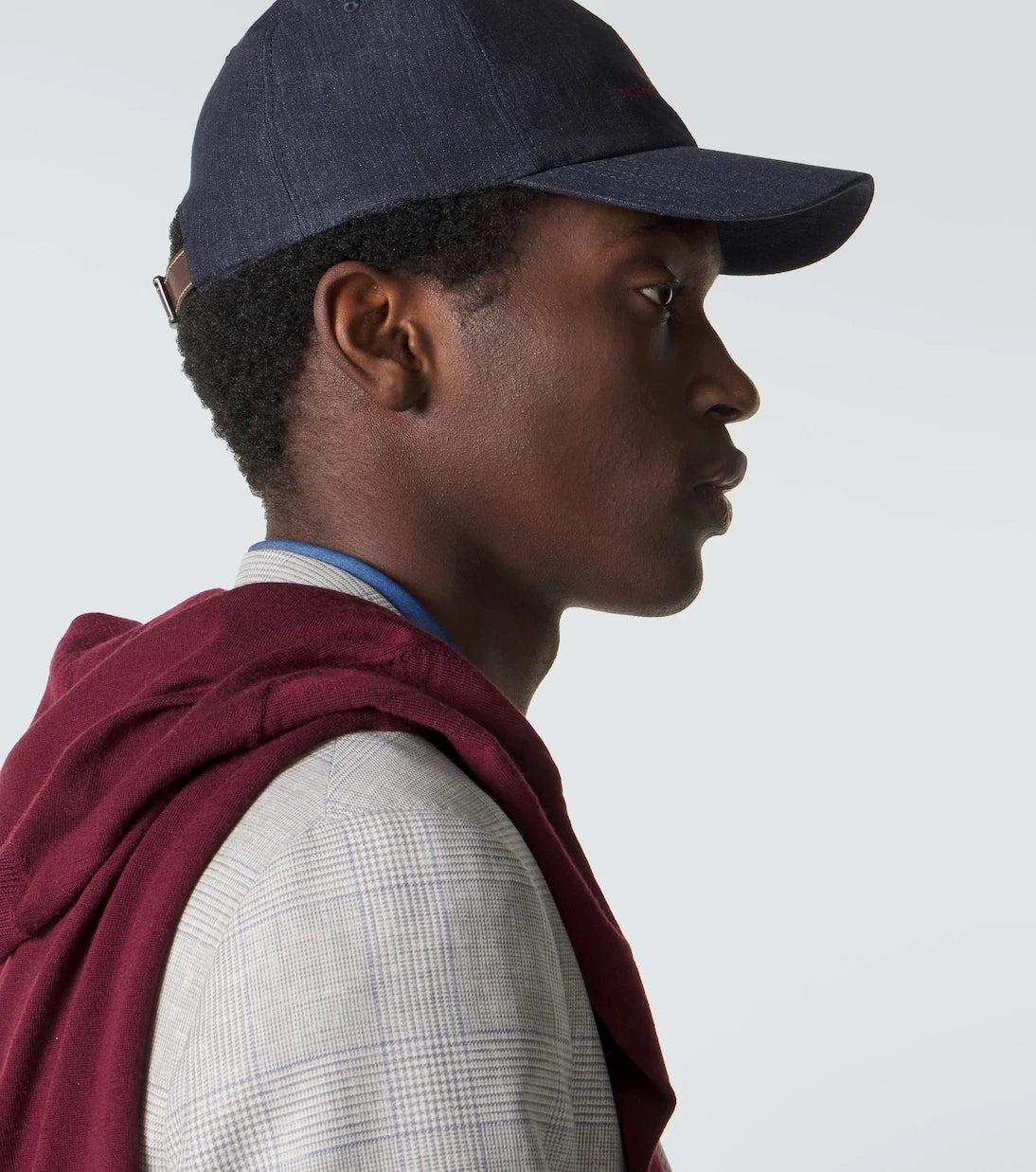 Brunello Cucinelli - Embroidered denim baseball cap