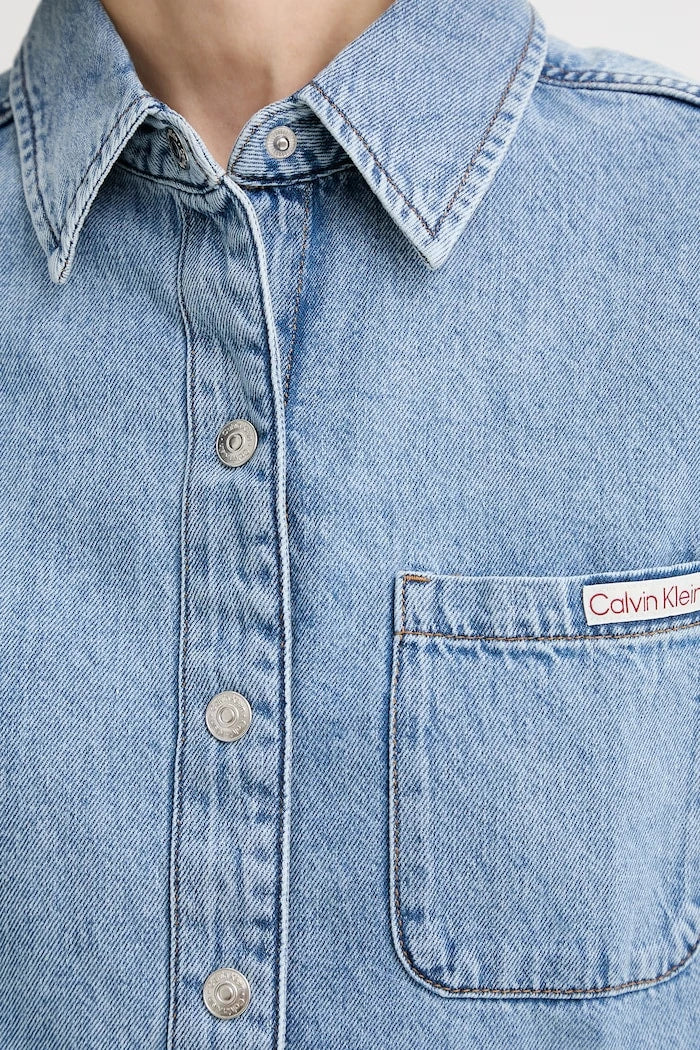Calvin Klein Jeans риза дамска от деним