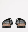 Alaïa Black Infradito Fishnet Flat Mules