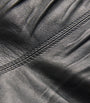 Rick Owens Black Wool-Panel Hollywood Leather Jacket