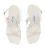 Jimmy Choo White Azie 85 Leather Heeled Sandals