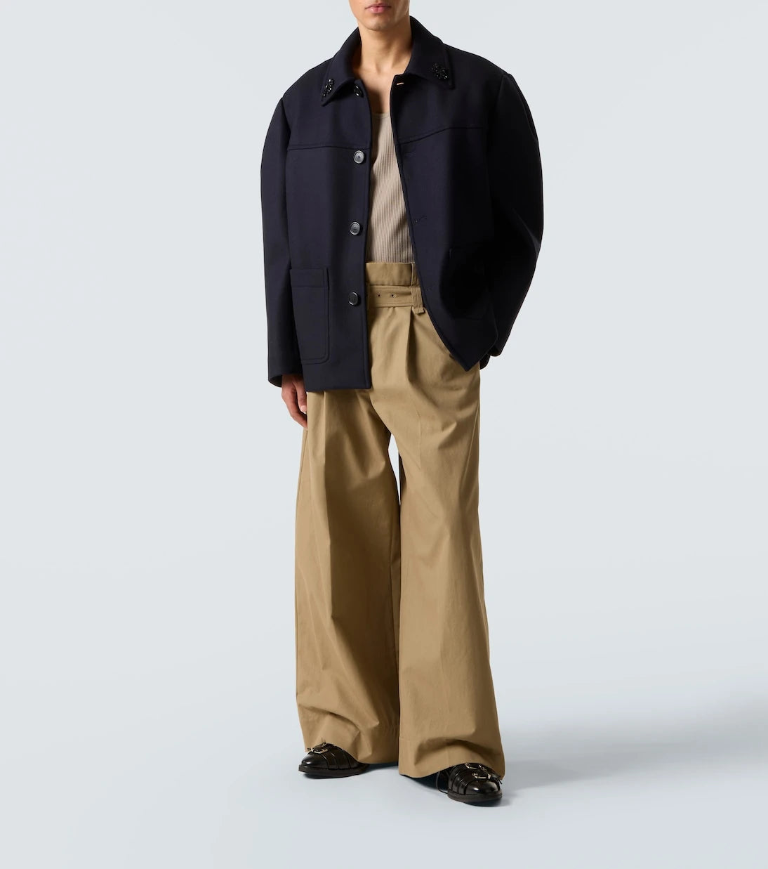 Simone Rocha - Embellished wool-blend jacket