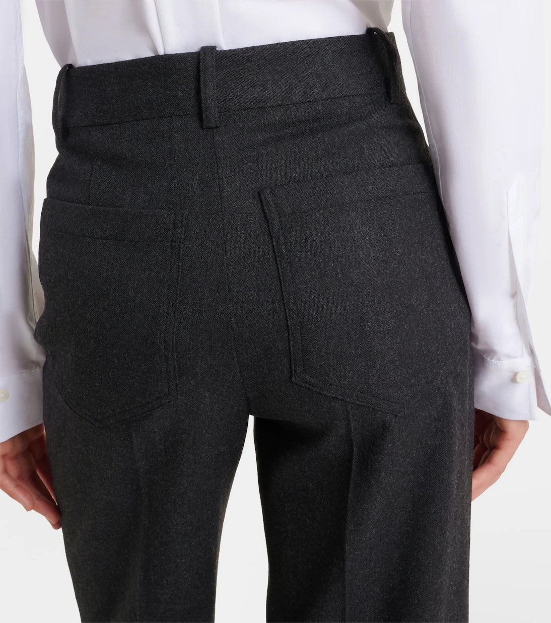 Victoria Beckham - Alina virgin wool flared pants
