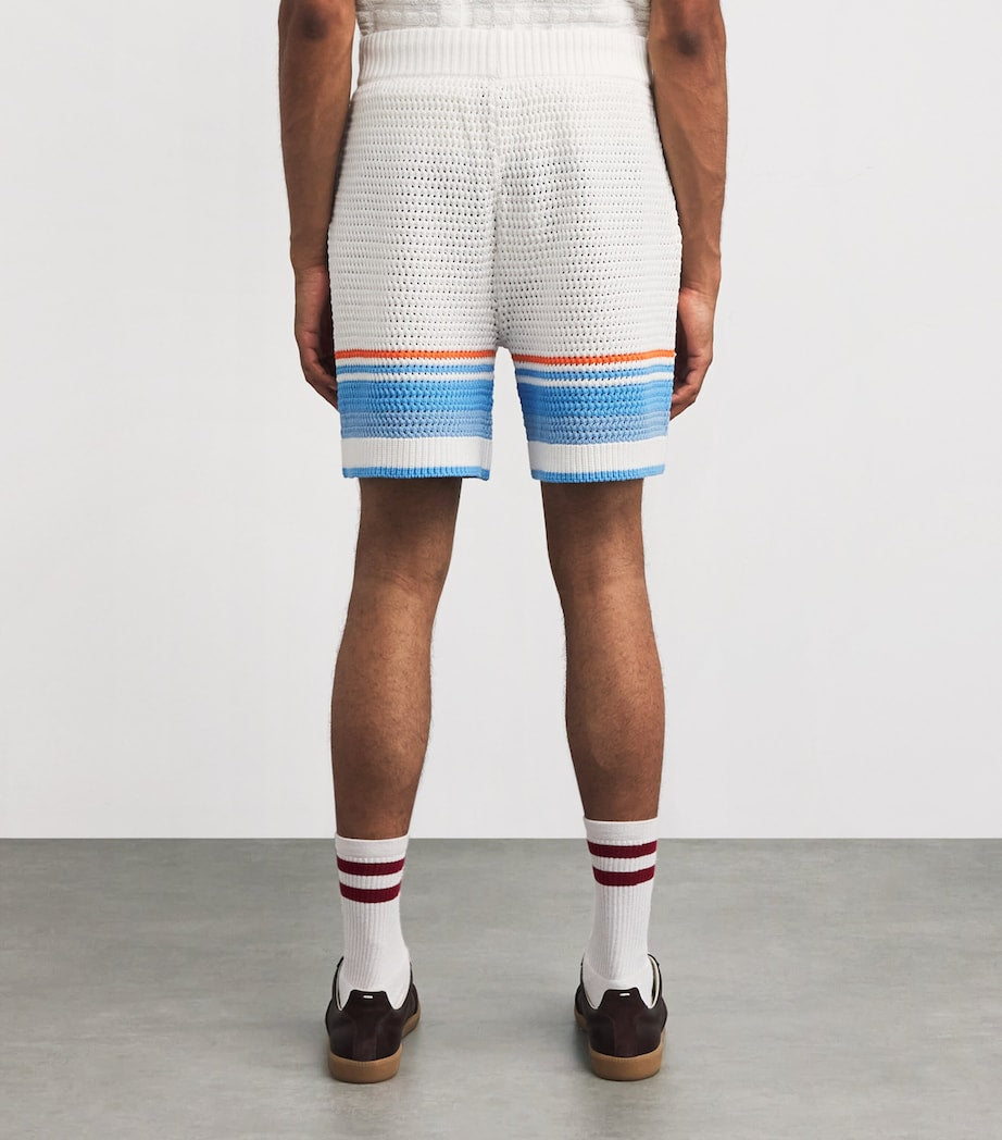 Cotton Chevron Crochet Shorts