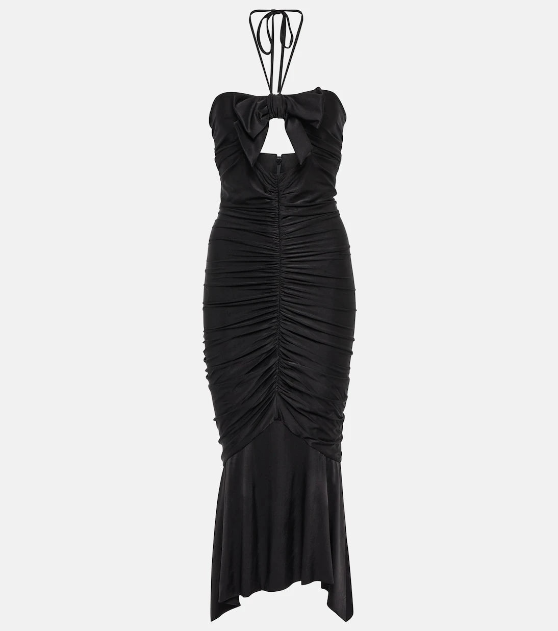 Alexandre Vauthier - Halterneck jersey midi dress