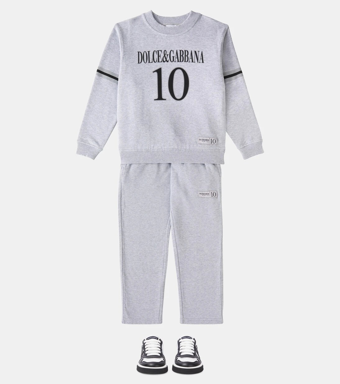 Dolce&Gabbana Kids - Printed cotton jersey sweatshirt
