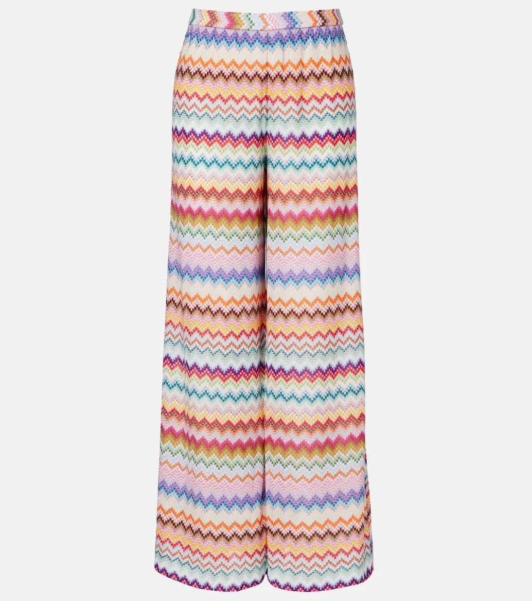 Missoni - Zigzag lamé palazzo pants