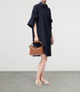 LOEWE Navy Cotton Mini Shirt Dress