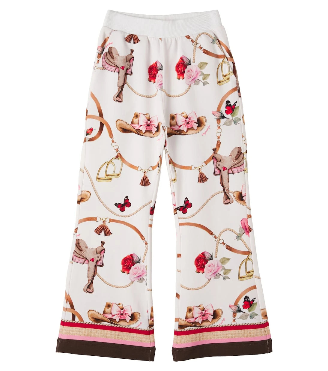 Monnalisa - Printed cotton-blend sweatpants