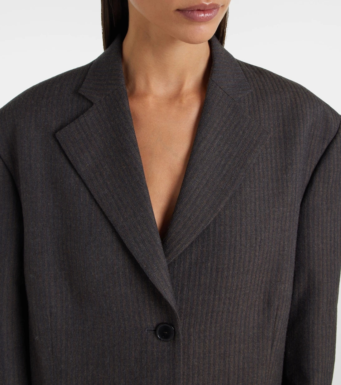 Calvin Klein Collection - Brooke striped wool coat
