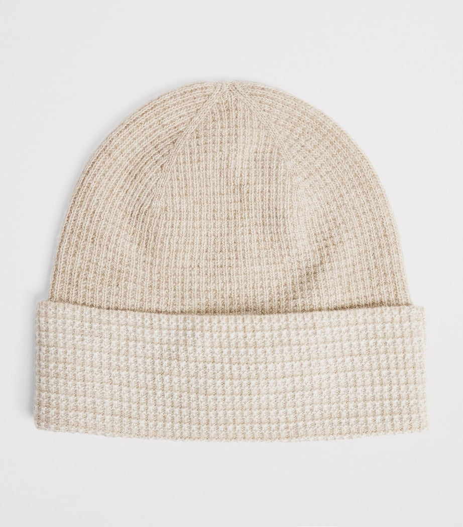 Eleventy Beige Wool-Cashmere Beanie