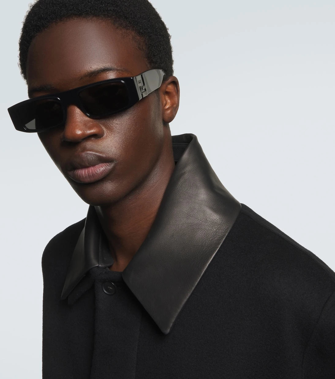 Fendi - FF Squared rectangular sunglasses
